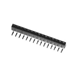 HUN PINR�KKE 1x5 POLER 2.54mm VINKEL