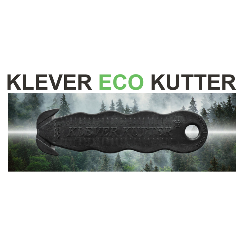 KLEVER ECO KCJ1K sikkerhedsskrer Sort med dobbeltskr / 75% genbrugsplast