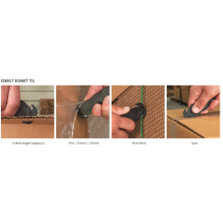 KLEVER ECO KCJ1K sikkerhedssk�rer Sort med dobbeltsk�r / 75% genbrugsplast