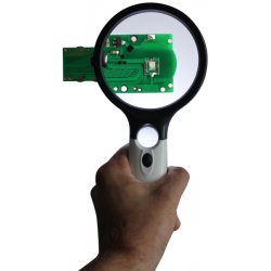 Vogel hndlup 90 mm 2.5 x forstrrelse med LED lys