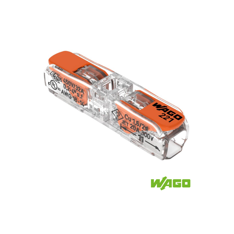 SAMLEMUFFE 1pl WAGO 221-2411 0.2-4mm 450V/32A