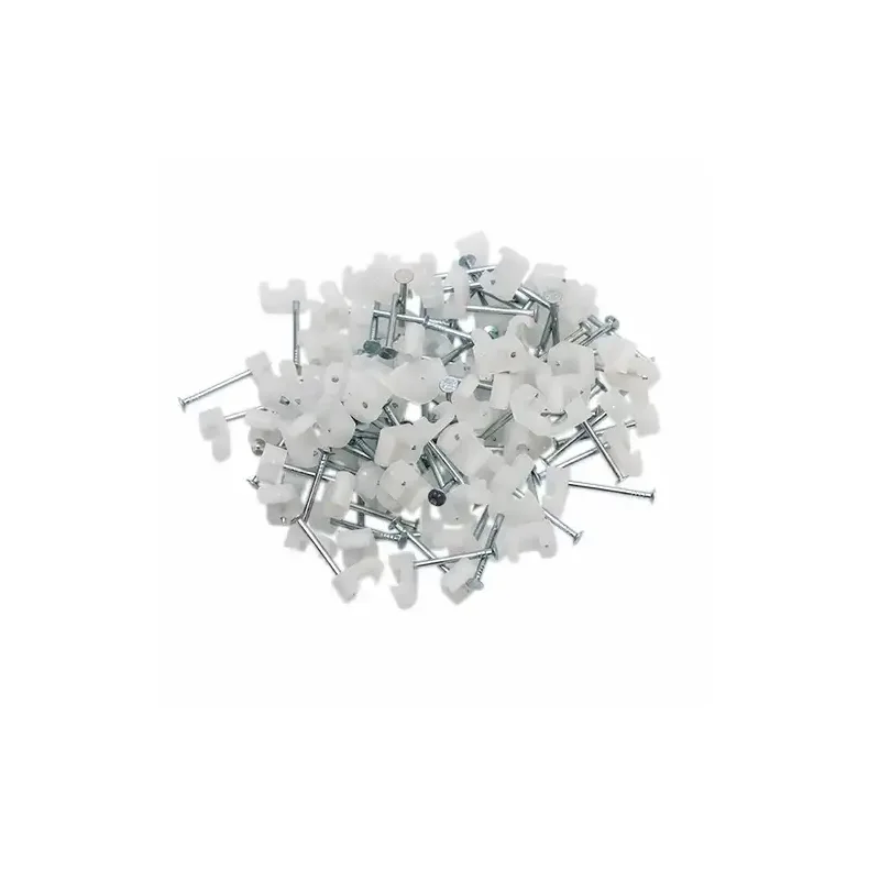 KABELCLIPS FLAD 2x4mm a 100stk natur