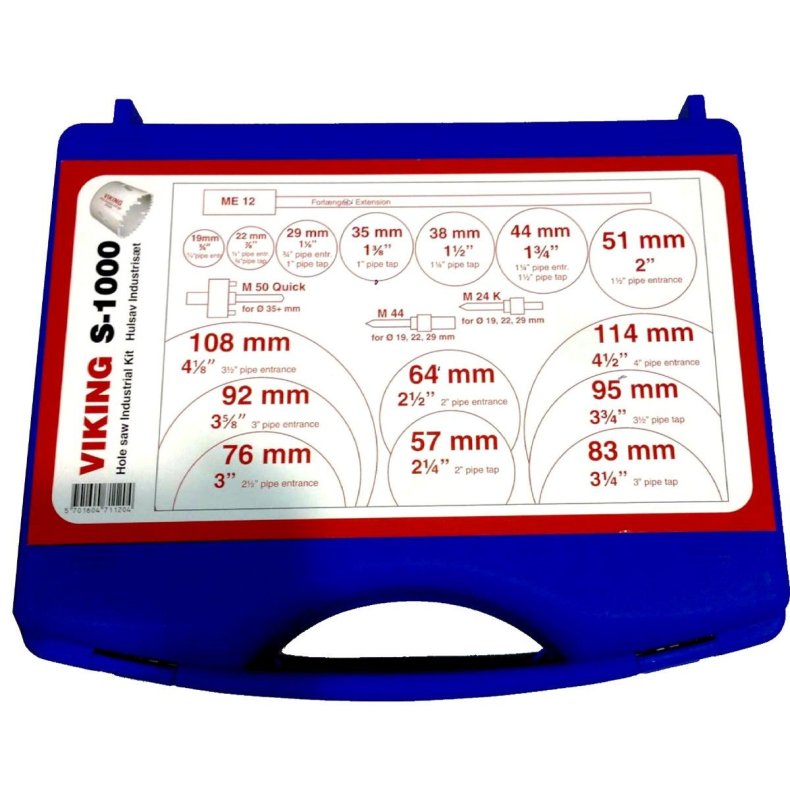 VIKING hulsavst S 1000 med 3 holdere og forlnger 