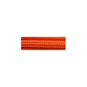Stofledning orange rund 2x0.75mm  pr. meter
