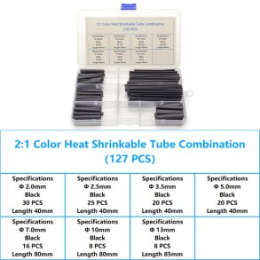 KRYMPEFLEX SORTIMENT  I SKE SORT 127stk.