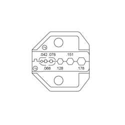 Crimptang for COAX RG174/RG179/FIBER OPTIC