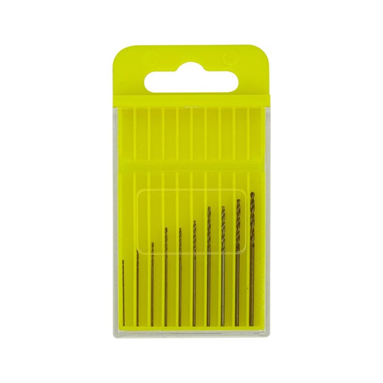 HSS borst 0,3 - 1,2 mm 10 stk.