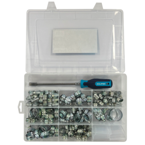 Eclipse stlspndebnd i st 9,5 - 40 mm inkl. fleksibel topskruetrkker / 106 stk.