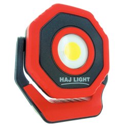 HAJ LIGHT genopladelig mini-arbejdslampe 700 lumen, roterbar magnetarm, USB oplader, 3 lysstyrker