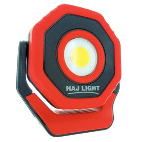 HAJ LIGHT genopladelig mini-arbejdslampe 700 lumen, roterbar magnetarm, USB oplader, 3 lysstyrker