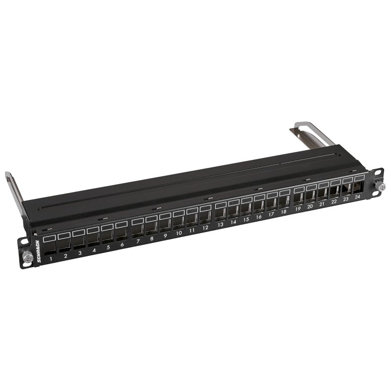 Patchpanel 19" udtr�k for 24 moduler (SFA)(SFB), 1U