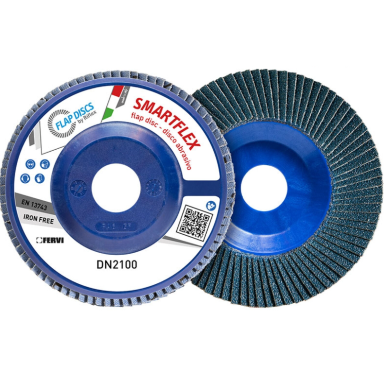 Riflex lamelskive 125 x 22 mm K80 Stl / Rustfrit stl  - 10 stk.