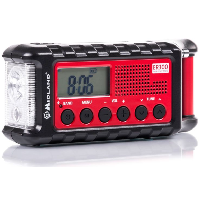 MIDLAND - ER300 ndapparat - 2200mAh powerbank, SOS, AM/FM Radio