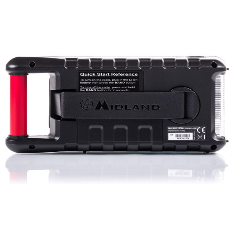 MIDLAND - ER300 n�dapparat - 2200mAh powerbank, SOS, AM/FM Radio