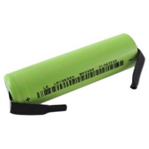 18650 Li-Ion batteri 3.6V 3400mAh med flige 18x65mm