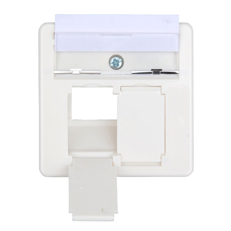 Dataudtag 2xRJ45 afsk�rmet Cat.6, UAE, 80x80mm