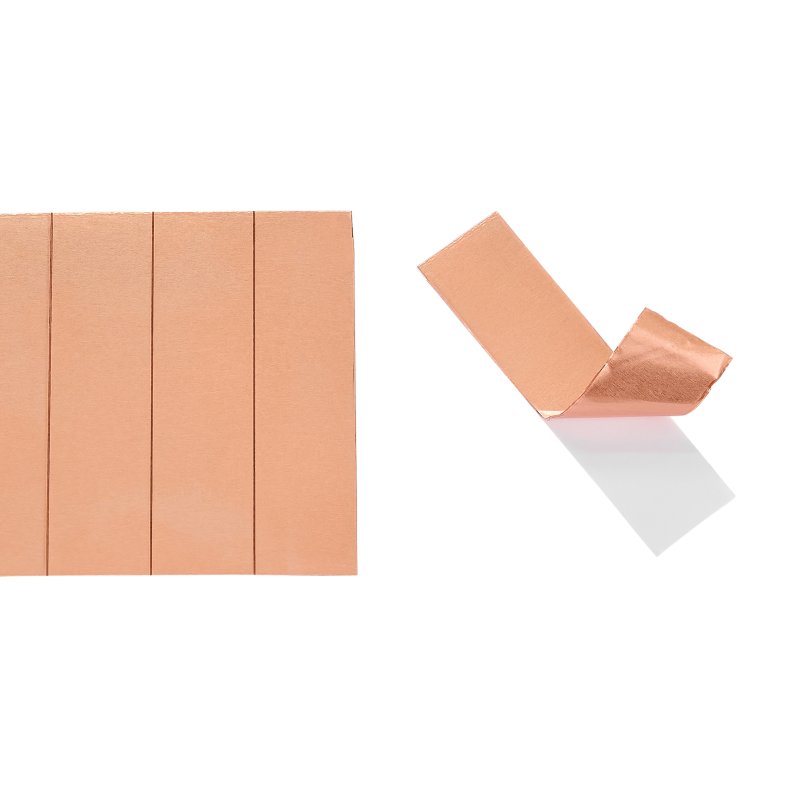 Kobberstrimler 35x9 mm til optimal sk�rmkontakt p� datakabel, 20 stk