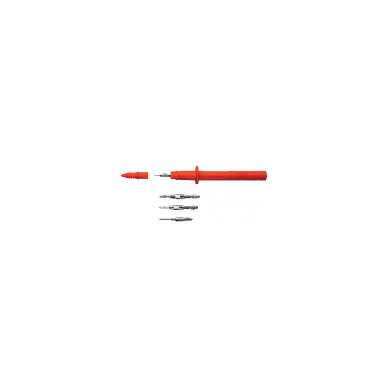 Sikkerheds mlepind rd m. 4 spidser, CAT II, 32A/1000V AC