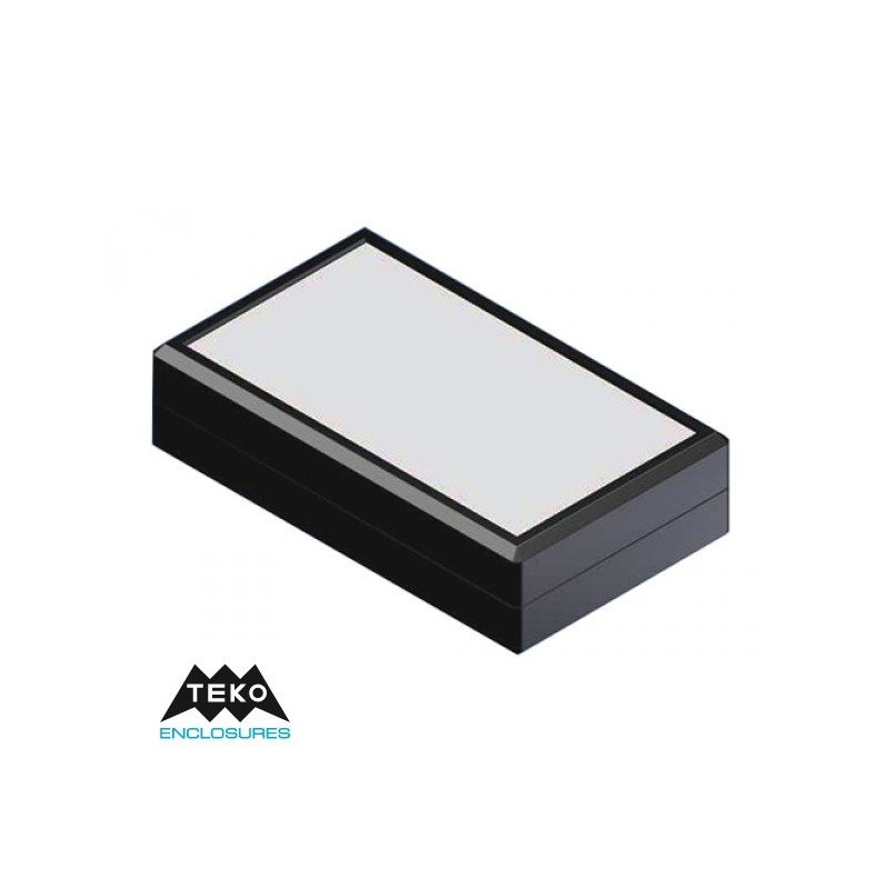 ABS box with metal lid 144x85x37mm black Teko 660